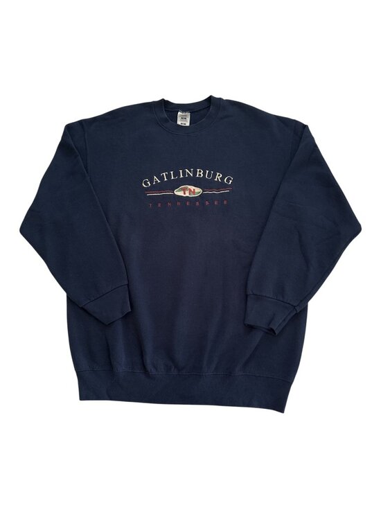 Fruit of the Loom Other - Vintage Gatlinburg Tennessee Sweatshirt Fruit Of The Loom BEST Navy Crewneck XL